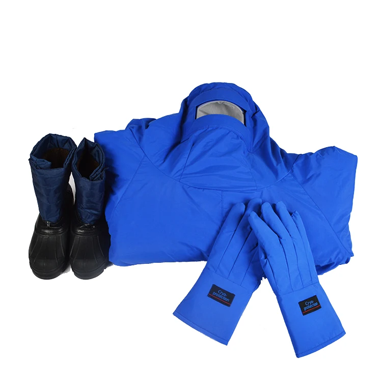 

Liquid Nitrogen Cryogenic Garment Safety Work Clothes Low Temperature Protective Clothing With Knapsack Gloves Shoes