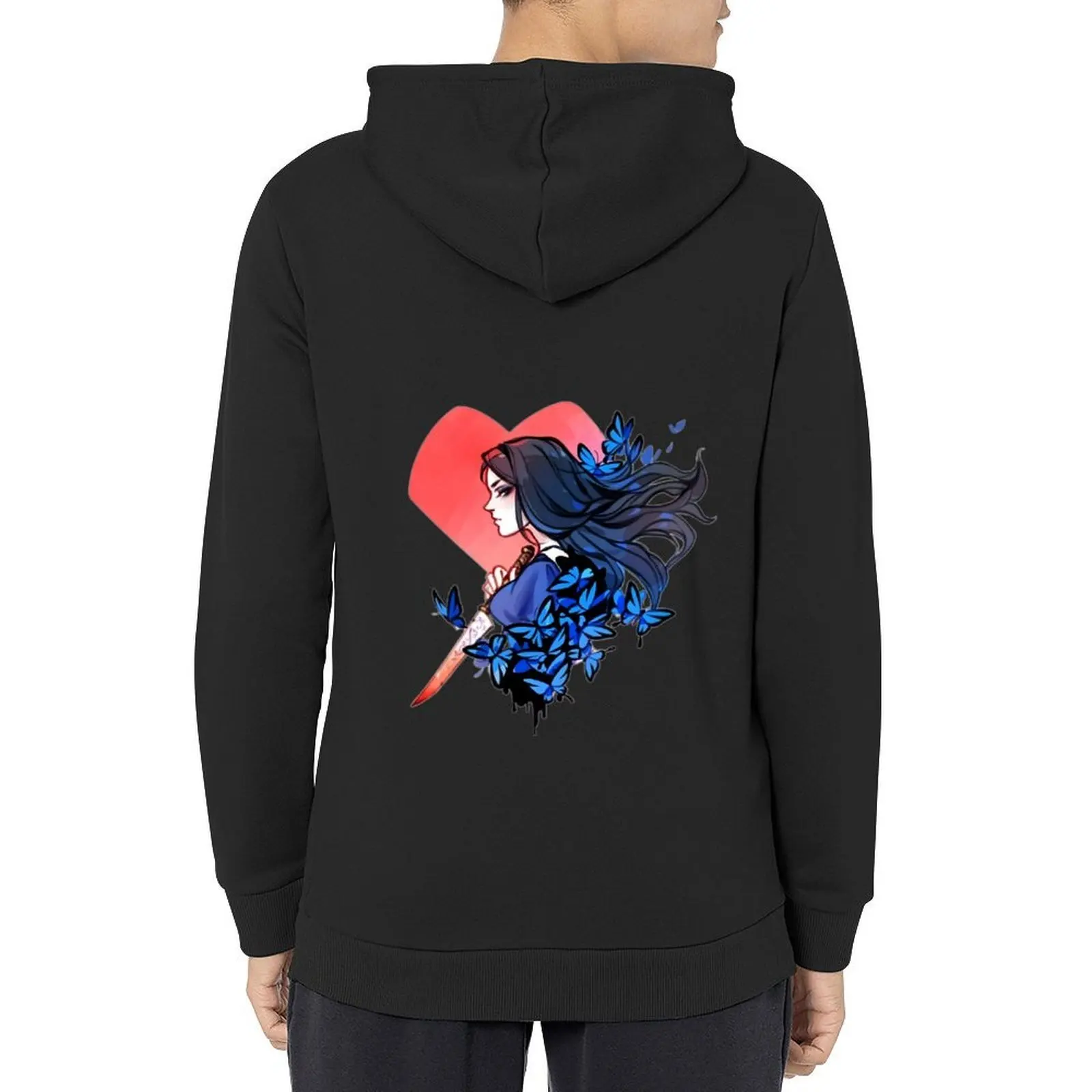 

Alice madness returns Hoodie mens clothing anime clothing men's coat men's winter sweater anime hoodie