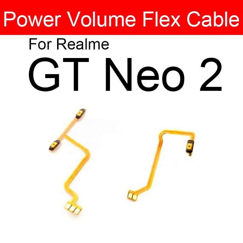 Power Volume Tasten Flex kabel für Realme GT Neo Neo 2 2t GT Master Explorer 5g On Off Power Volume Seiten tasten Schalter Flex