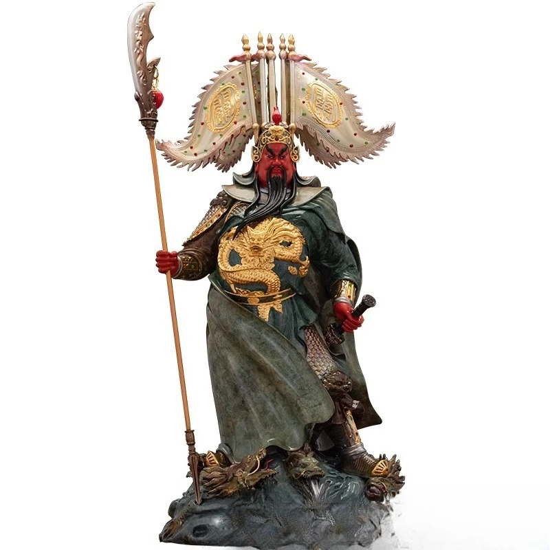 The statue of Chunguan Gong is dedicated to the living room to attract wealth, the God of Wealth, home ornaments, store office