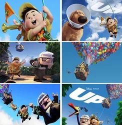 Disney Pixar Movie UP Theme Backdrop Birthday Suppliy Party Banner Kid Faovr Cartoon Carl Feiwu Decor Background Photography