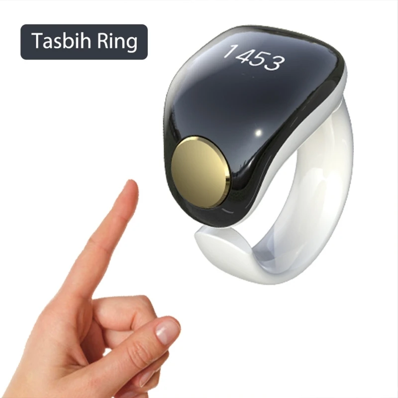 L74B Counting Rings Digital Zikr Rings Wearable Modern Spiritual Practice Tool