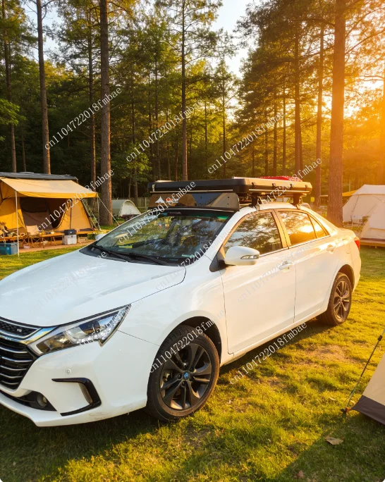 Best 12 Cm Thick Foldable Roof Top Tent Lightweight Aluminum Shell for Car Camping