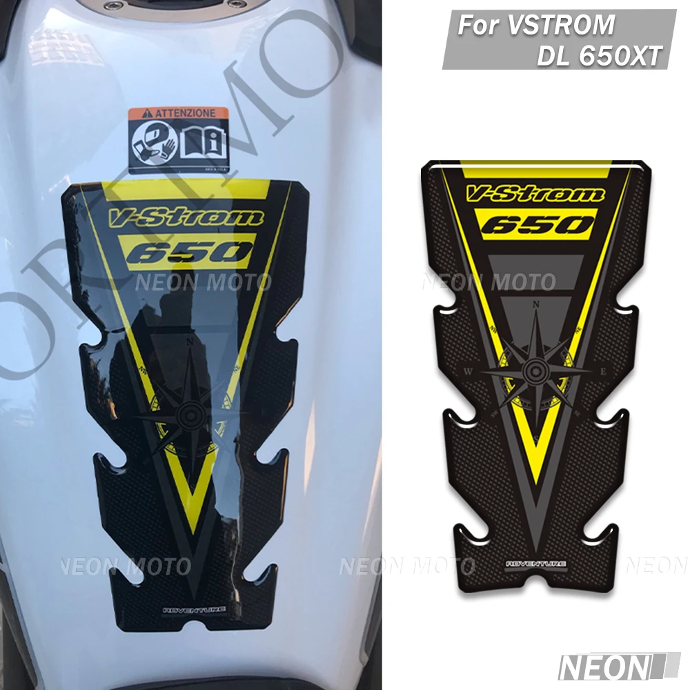Motorcycle For Suzuki V STROM DL650XT Tank Pad Protection Stickers Fuel Oil Kit Adventure 2018 2019 2020 2021 2022  ﻿