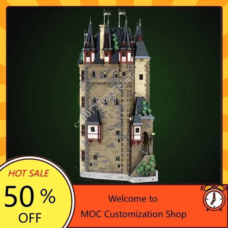 

13256 шт., горная крепость Красного Соколиса, средневековый замок, MOC, рождественская головоломка, игрушки на день рождения, подарки для детей в возрасте