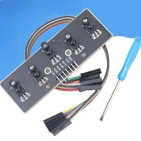 5-Channel Digital Infrared Line Tracking Sensor Module Smart Car Black White Line Detector For Electronic Competition view 4