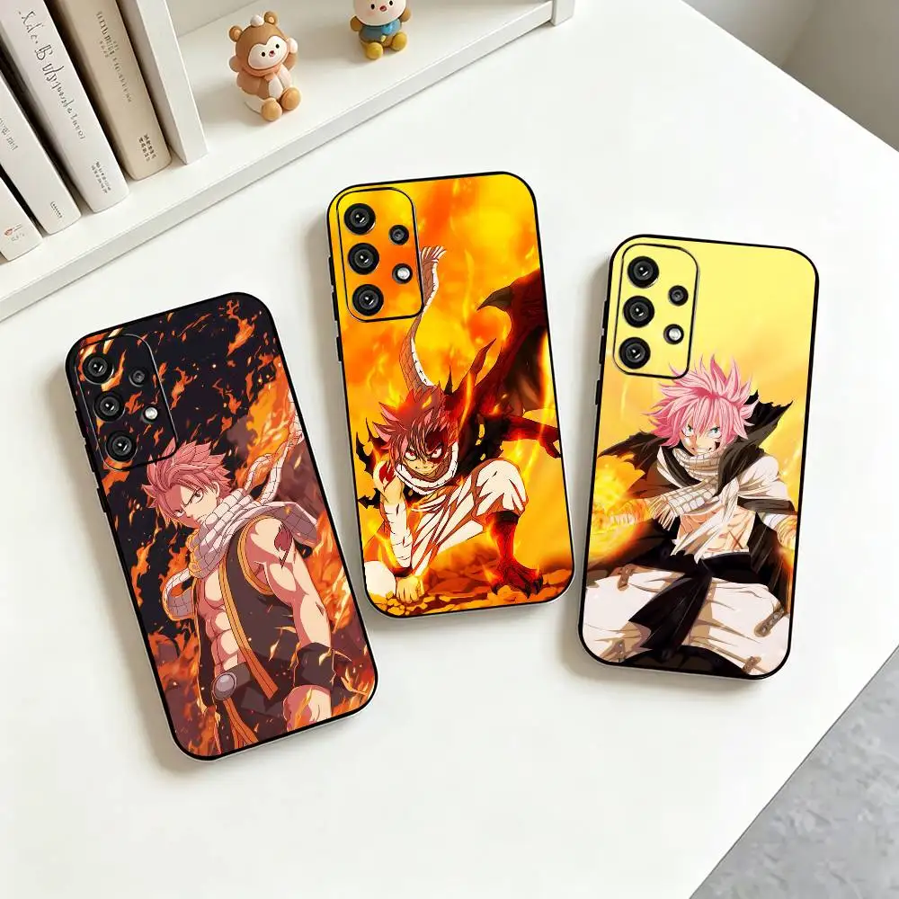 N-Natsu Dragneel Fairy Tail Phone Case For Samsung S25,S24,S21,S22,S23,S30,Ultra,S20,Plus,Fe,Soft Silicone Black Cover