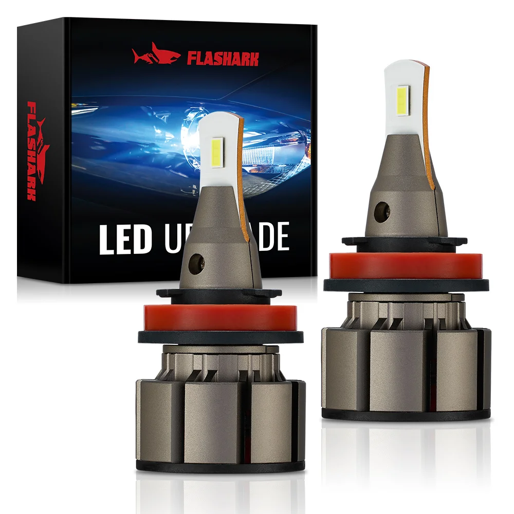 

L2 H11 H8 H9 LED Headlight Bulbs, 100W 6000K ‎‎‎13000LM LED Headlight White Bulbs 2Pcs