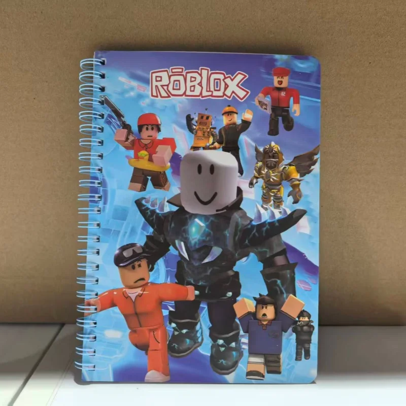 40sheets Roblox Notepad 4 Styles Virtual World Games 22*14cm Student Learn Spiral Record Notebook