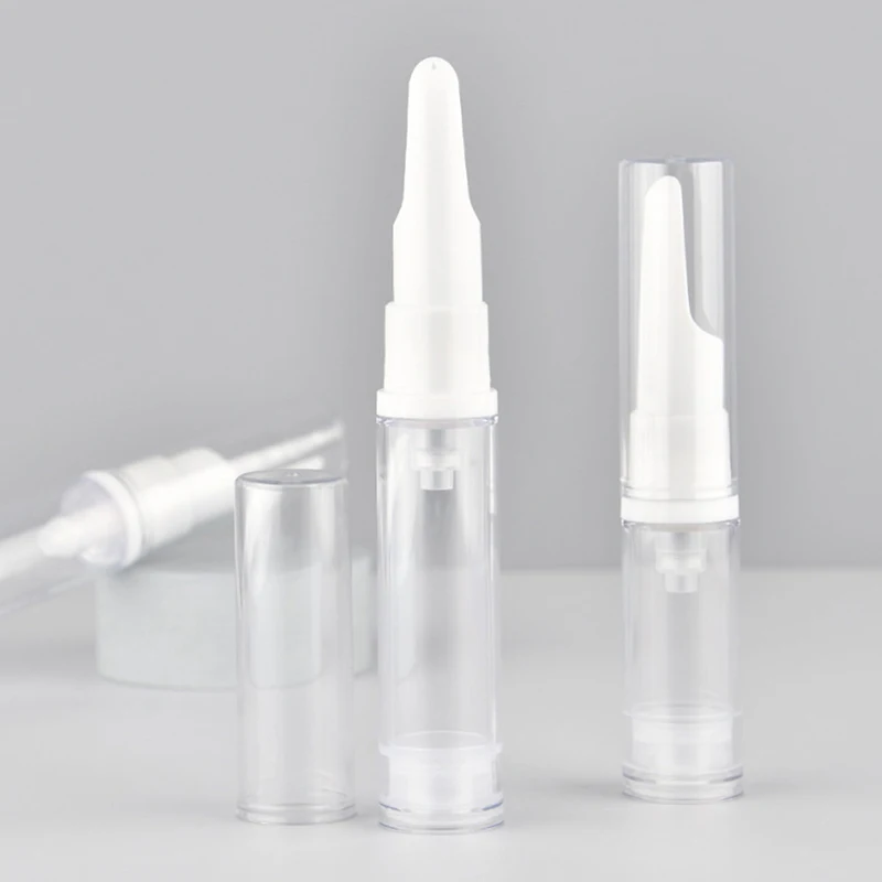 5/10/15ML Airless ปั๊มสูญญากาศขวดเครื่องสําอางค์ครีมบํารุงรอบดวงตาขนาดDispenserคอนเทนเนอร์รีฟิลแชมพูอุปกรณ์อาบน้ํา