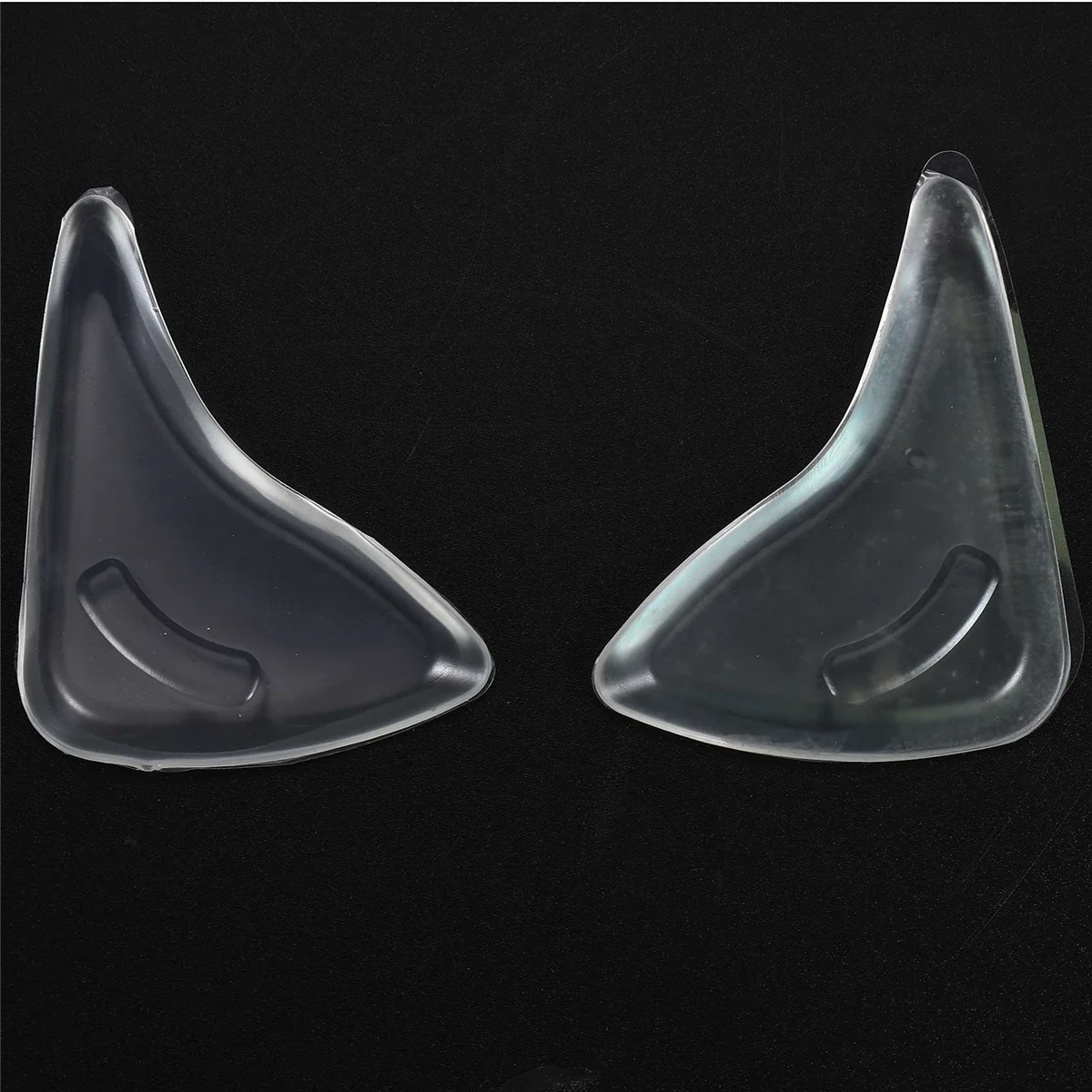 NN89R 1 par de palmilhas de gel para sapatos pontiagudos/sapatos muito grandes --- transparente