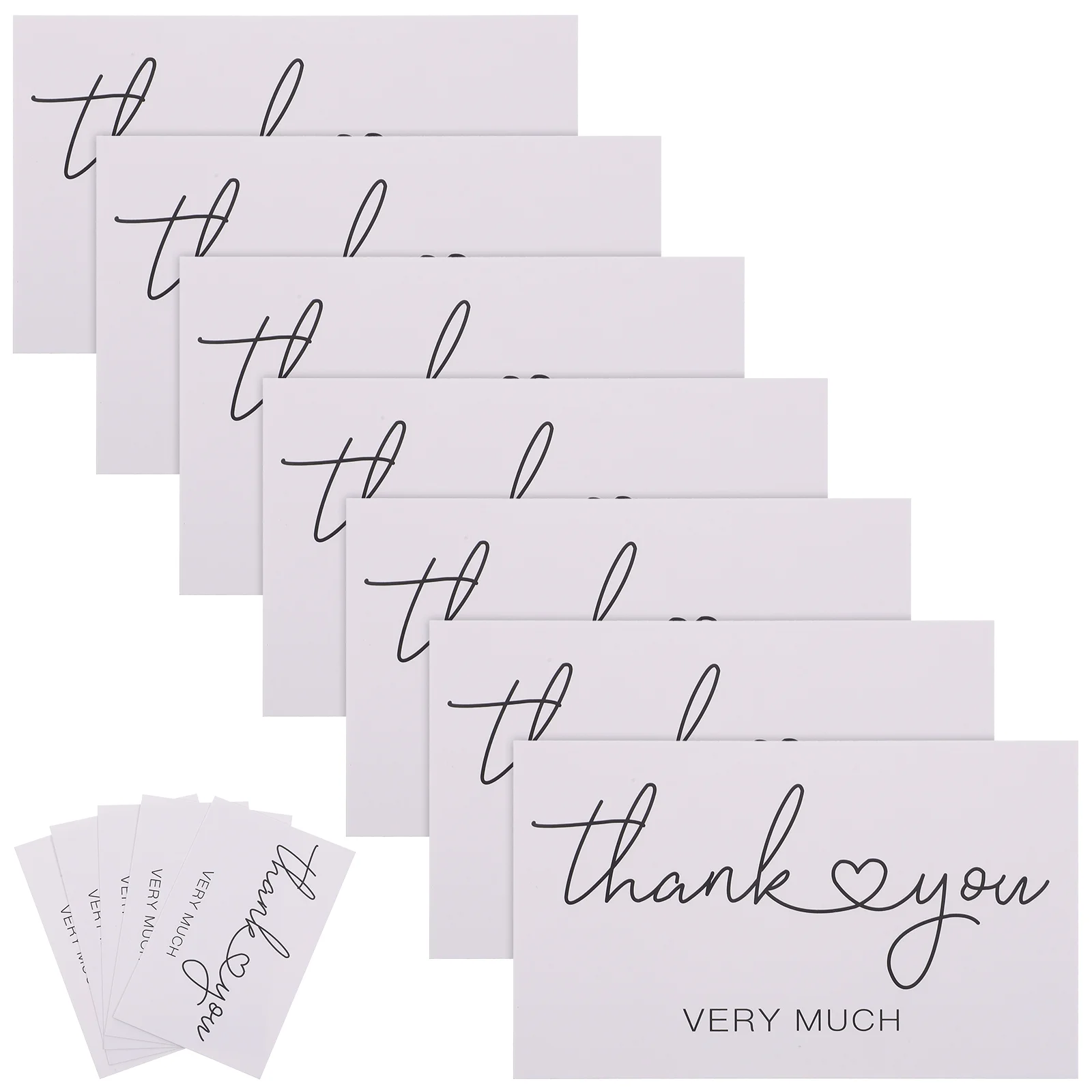 150 Pcs Gift Cards Thank You Present Bulk Accessories Accessory Small Flower for
