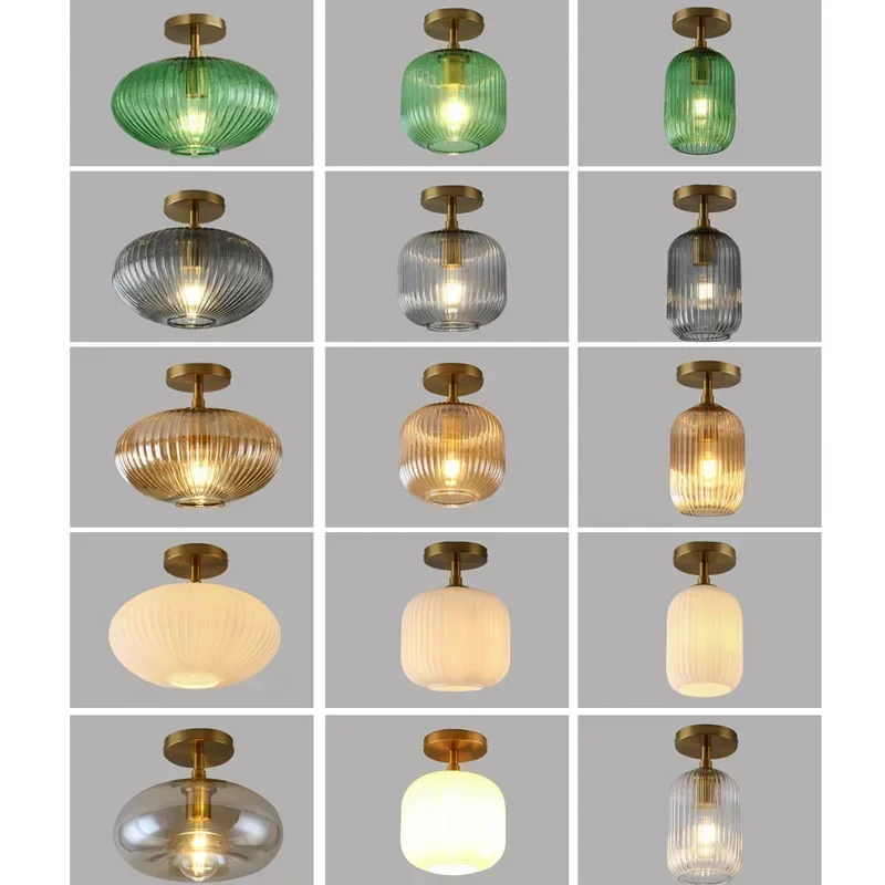 

Modern LED Glass Ceiling Lights Minimalist Bathroom Balcony Bedroom Chandelier Light Fixture Indoor Lighting Glass Ceiling Lamp