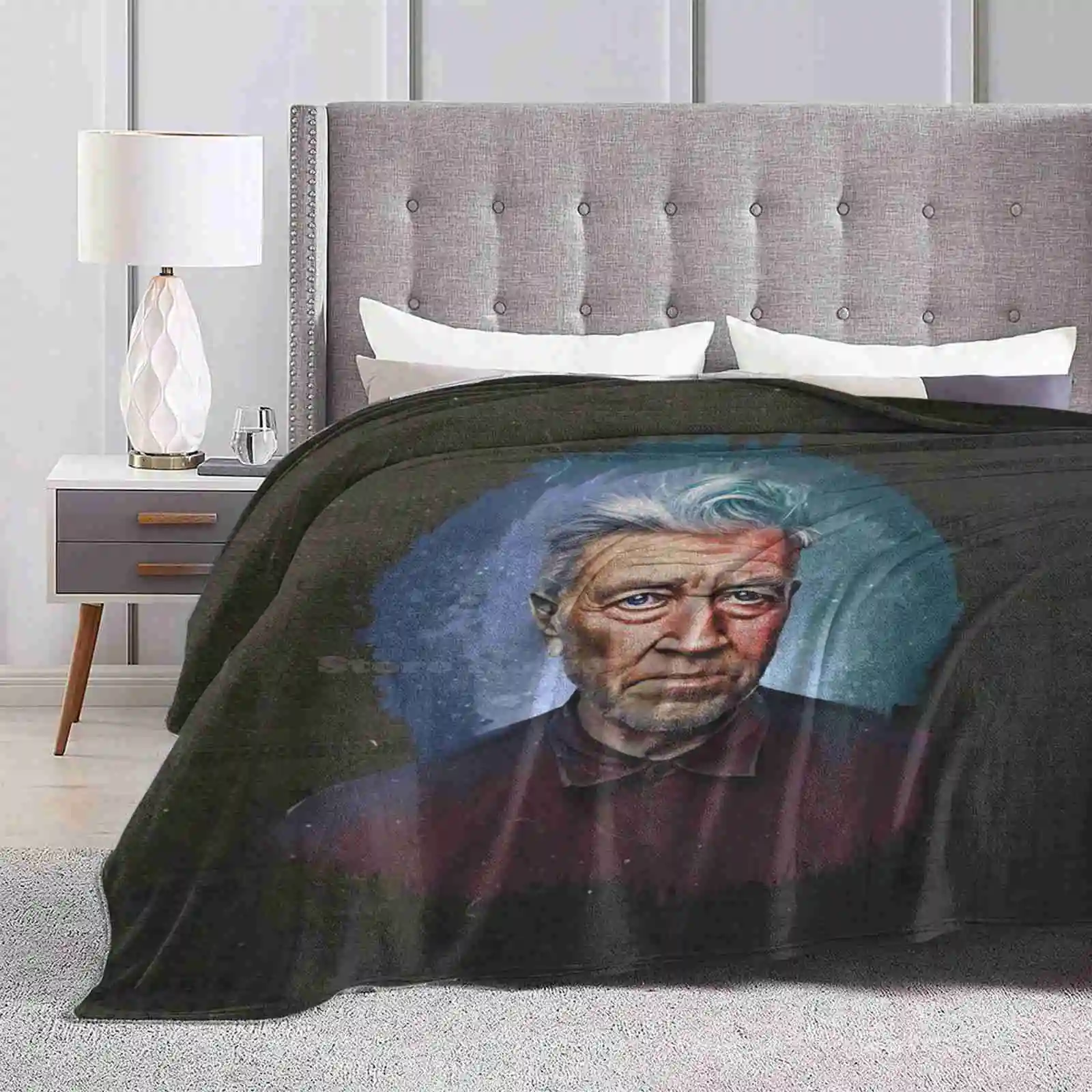 Lynch | Cool Director Portraits Top Quality Comfortable Bed Sofa Soft Blanket David Lynch Stuff Trending David Lynch Top