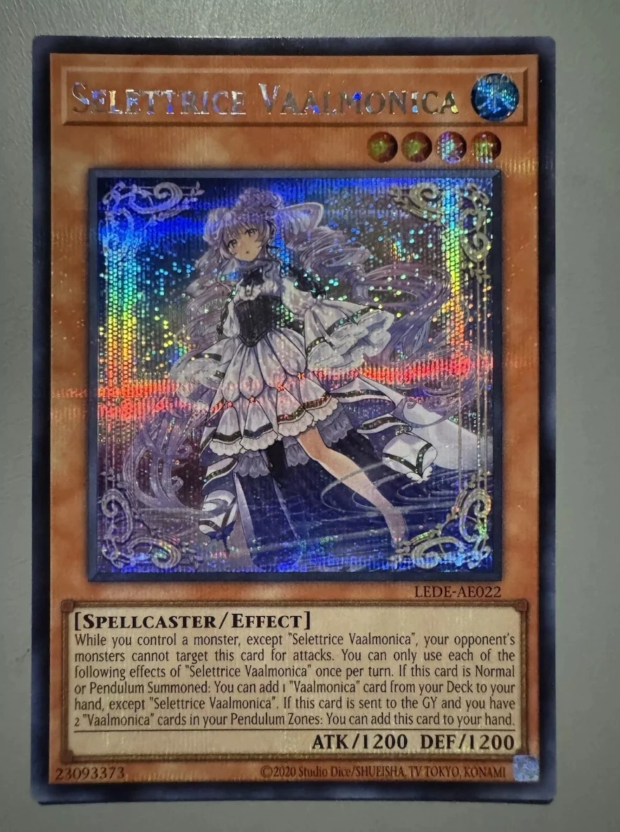 Yugioh KONAMI Duel Monsters LEDE-AE022 Selettrice Vaalmonica Secret Rare Asian English Collection Mint Card