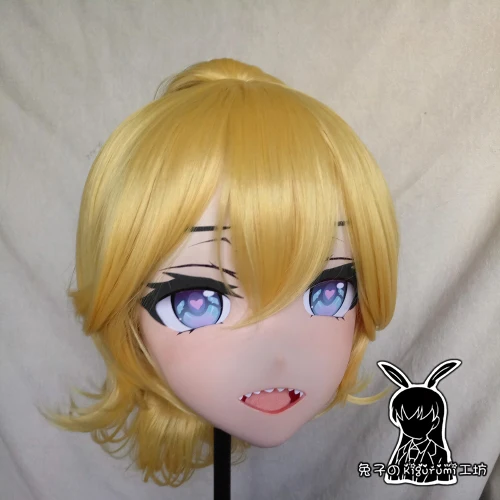 (KM178)Top Quality Handmade Female Resin Cosplay Japanese Role Play Kubaki Kigurumi Mask Crossdresser Doll Transgender Mask