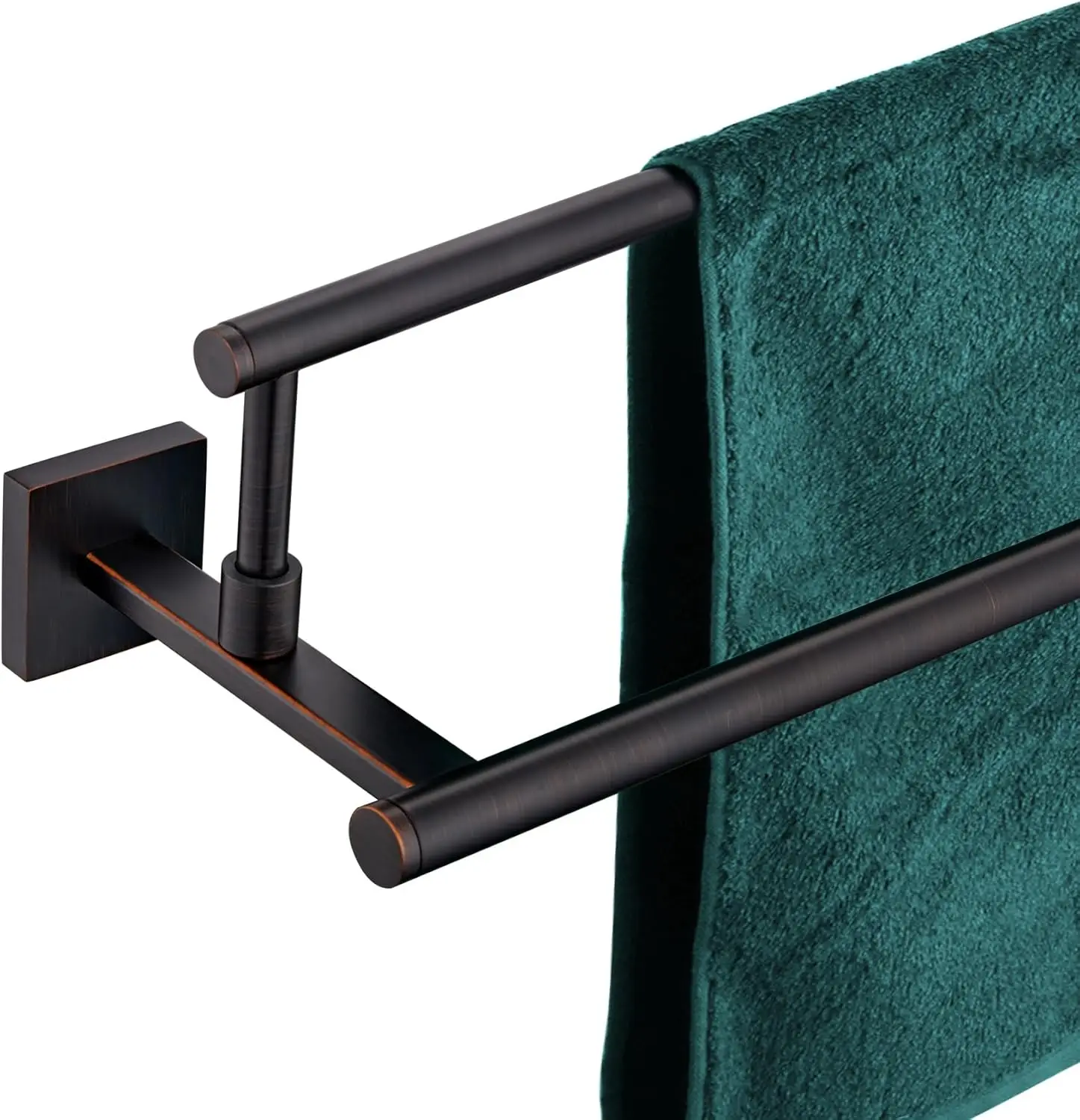 

32-Inch Oil Rubbed Bronze Double Towel Rack, Wall Mounted Stainless Steel Bathroom Holder for Easy Storage