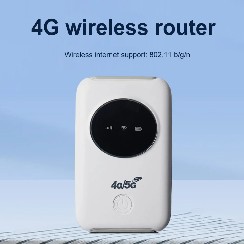 3200mAh 4G Wireless Router 150Mbps Mobile Broadband Wide Coverage with SIM Card Slot 10 WiFi Users Wireless LTE WiFi Modem