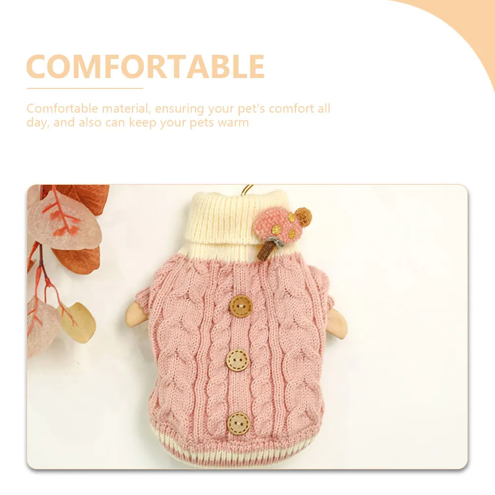 

Pet Dog Sweater Puppy Warm Clothes Fashion Costume Photo Prop Comfort Material Fall Winter Outfit Soft Fabric Easy Wear Lovely