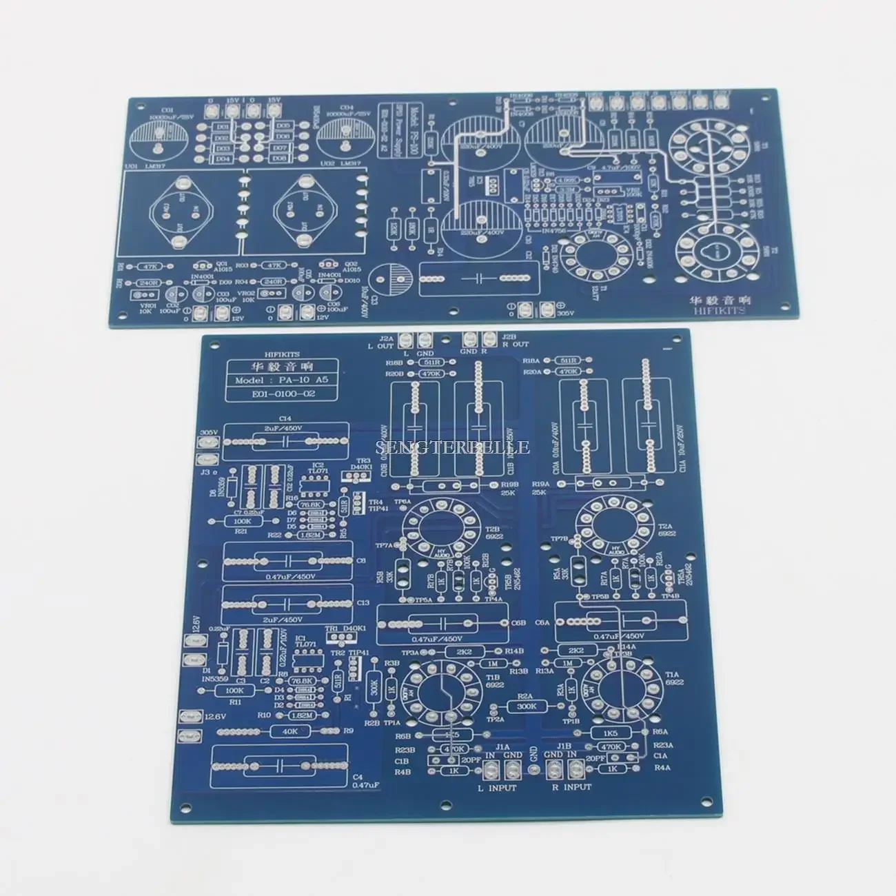 HiFi One Set ARC SP-10 6922 Tube Preamplifier Board PCB +Tube Power Supply Board PCB