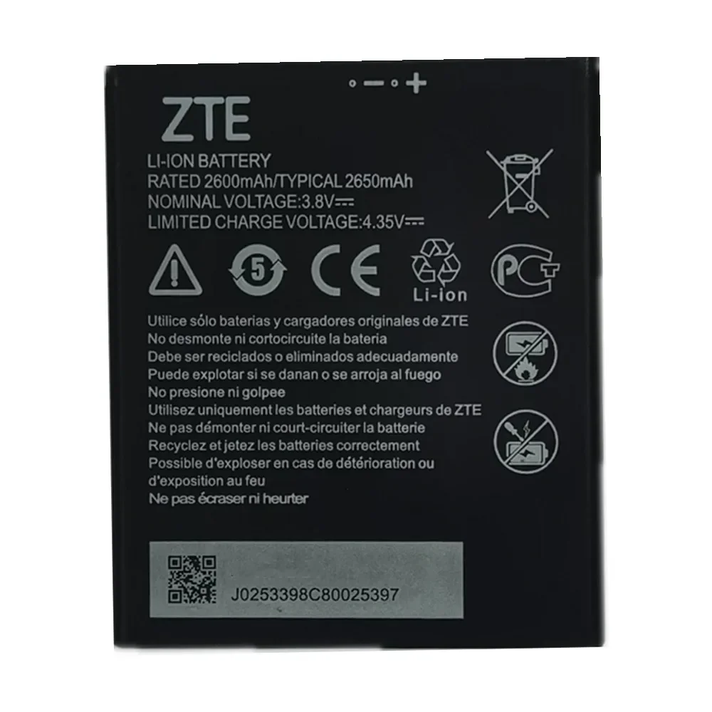 Top Quality 2650mAh Li3826T43P4h695950 Replacement Battery For ZTE Blade A5 2019 / Blade A3 2020 Genuine Mobile Phone Batteries