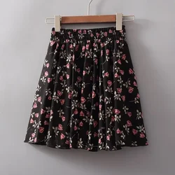 Clothes Lace Midi Floral Women's Skirt Pink Beach Skirts for Woman Aesthetic High Quality Korean Style Casual A Line Vintage Y2k