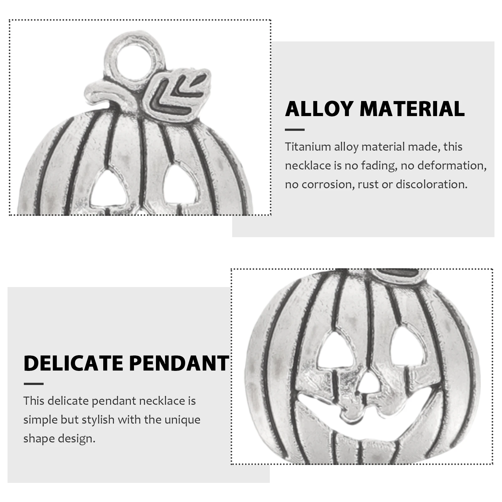 

100 Pcs Charms Pumpkin Pendant Ornaments Necklace Halloween Embellishments Miss