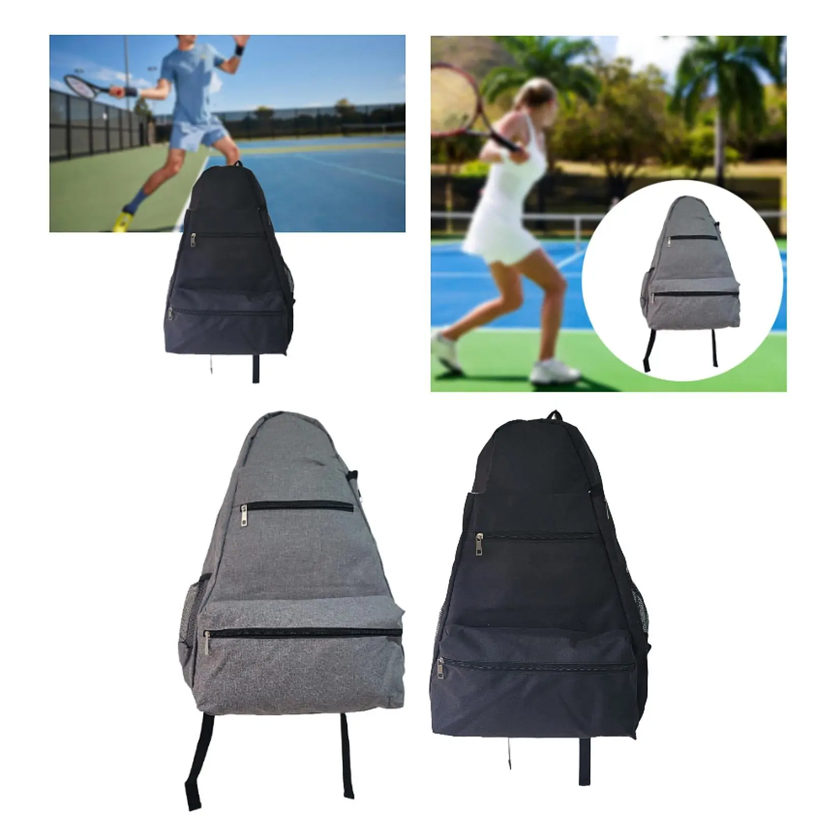 Tas tenis tas ransel besar tas Duffle ringan memegang raket Badminton Squash dengan kompartemen sepatu ransel Badminton