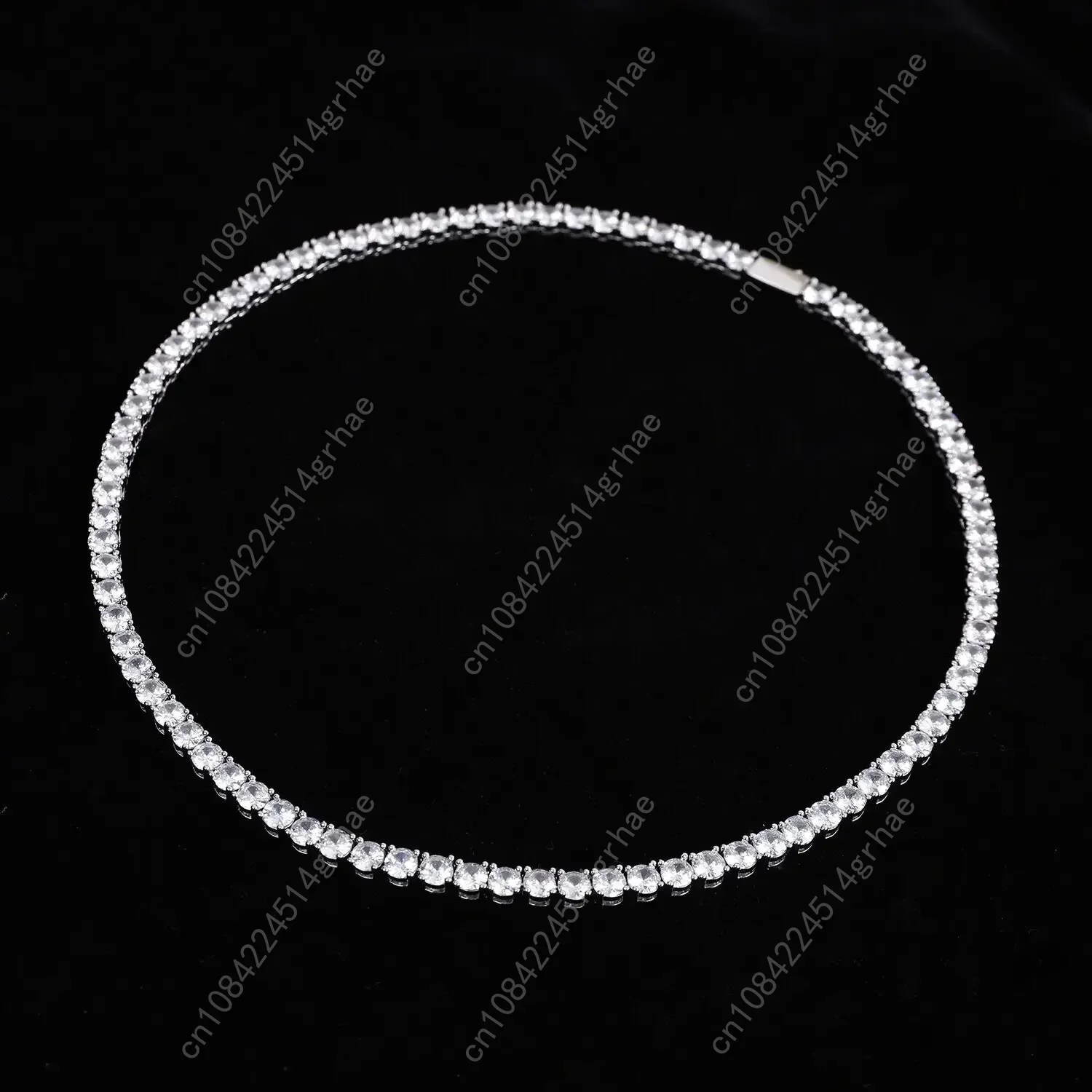 SAIYE 925 الاسترليني قلادة فضية الزركون سلسلة قلادة المرأة موضة بسيطة المشاركة الزفاف حلية مجوهرات 4 مللي متر 45 سنتيمتر