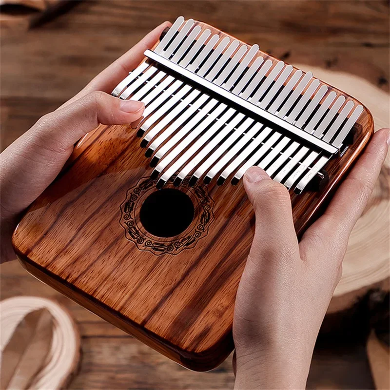 Arc Design 21 Key Kalimba Gabonese Red Rosewood Thumb Piano Beginner Student Musical Instrument Gift Portable Finger Piano