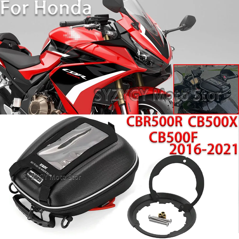 

For Honda CBR500R 2016-21 CB500X CB500F Motorcycle Accessories Tanklock Bags Fuel Luggage Motorcycle Bag Fuel Tanklock Luggage