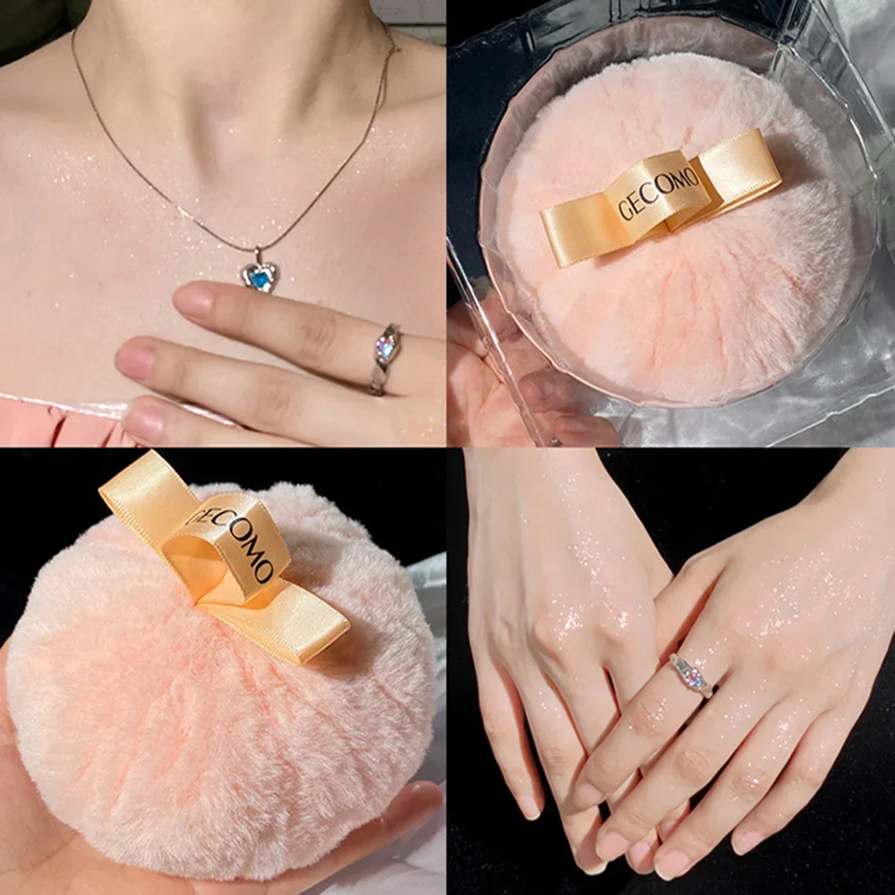 GECOMO Meteor Highlight Polvere sciolta Impostazione Palla Nuovo design Uso per feste Polvere glitter shinny per viso, clavicola, corpo e capelli