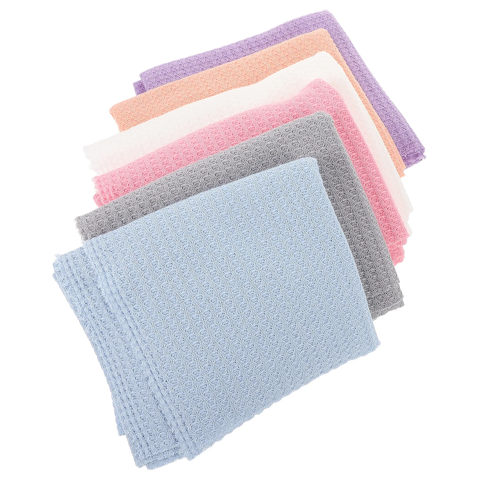 

6Pcs Baby Receiving Blankets Neutral Solid Color Stretchy Soft Swaddle Wraps Newborn Photo Props Baby Photo Blanket