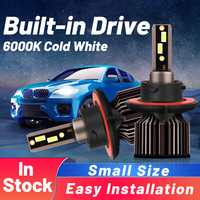 Led Car Light H13 Headlight H7 H11 Bulb 300W High Power Built-in Drive 2x 9004 9007 9005 9006 White 6000k H4 Headlamp 26000LM