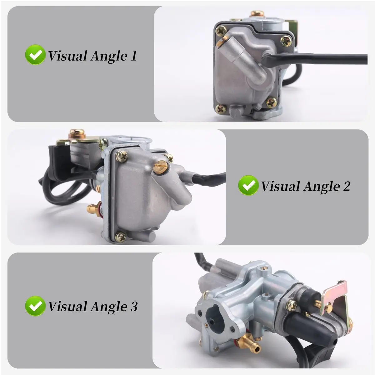 #13O (Silver)Carburetor for Suzuki LT50 LT 50 LT-A50 JR50 Quadrunner ATV Carb,Automotive Parts & Accessories