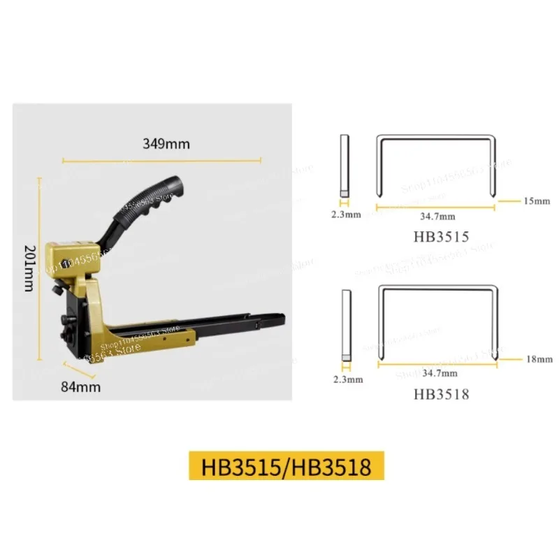 Manual Top Carton Closing Staple Gun | Heavy-Duty Handheld Stapler for 35 Series Carton Staples