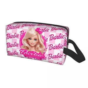 Zeichnungen Barbie Girl Travel Toiletry Bag, Custom Fashion, Damen -Kosmetik -Make -up, Schönheitsaufbewahrung, Dopp -Kit 8 Hauptverkäufe Barbie Travel - №8