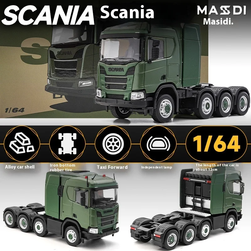 Masdi 1:64 Scania R650 Alloy Truck Head Model Construction Vehicle