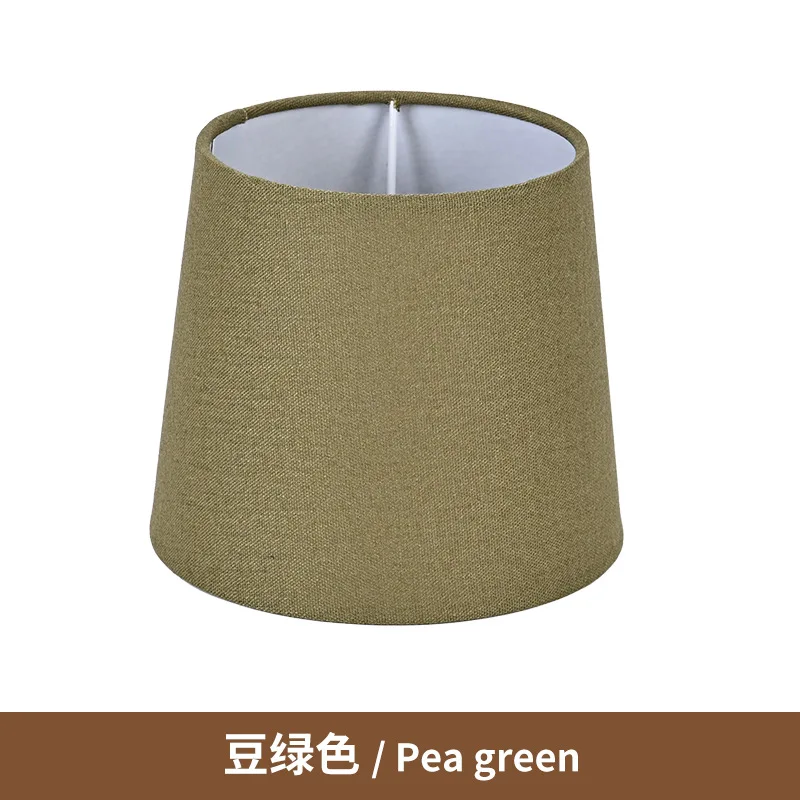 E14 Round Linen Fabric Desk Lamp Lampshade Floor Lamp Lampshade Detachable