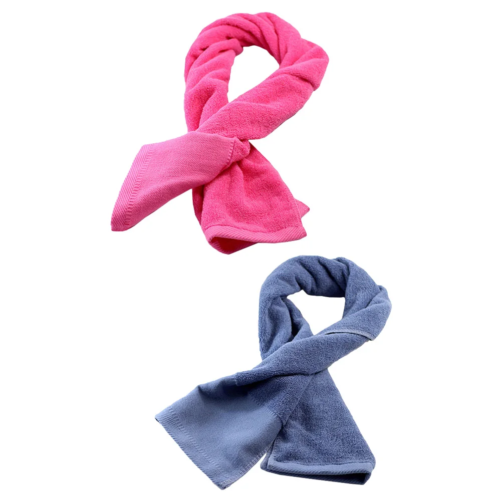 

2pcs Extra Long Golf Cotton Sports Towel For Outdoor Fitness Running Yoga Camping Swimming Sweat Absorbing Quick Dry Bath Towel