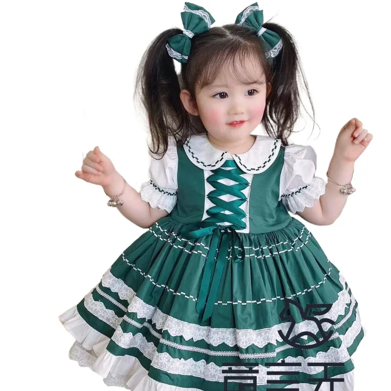 

Summer New Children's Lolita Costume Sweet Spanish Children's Clothes Punta Princess Dress Flower Girl Dresses College Clothes