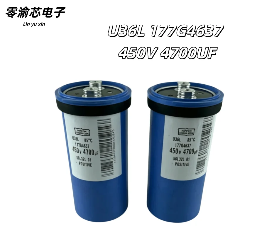 U36L 177G4637 450V 4700UF Brand New Genuine Nippon Chemi‑Con  Aluminum Electrolytic Capacitor for Danfoss Frequency Converter