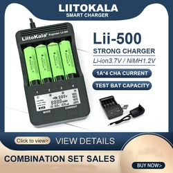 LiitoKala Lii-500 600 PD4 PD2 M4 D4 402 202 s8 for 1.2V/3.7V 18650/26650/18350/16340/18500/AA/AAA NiMH lithium battery Charger