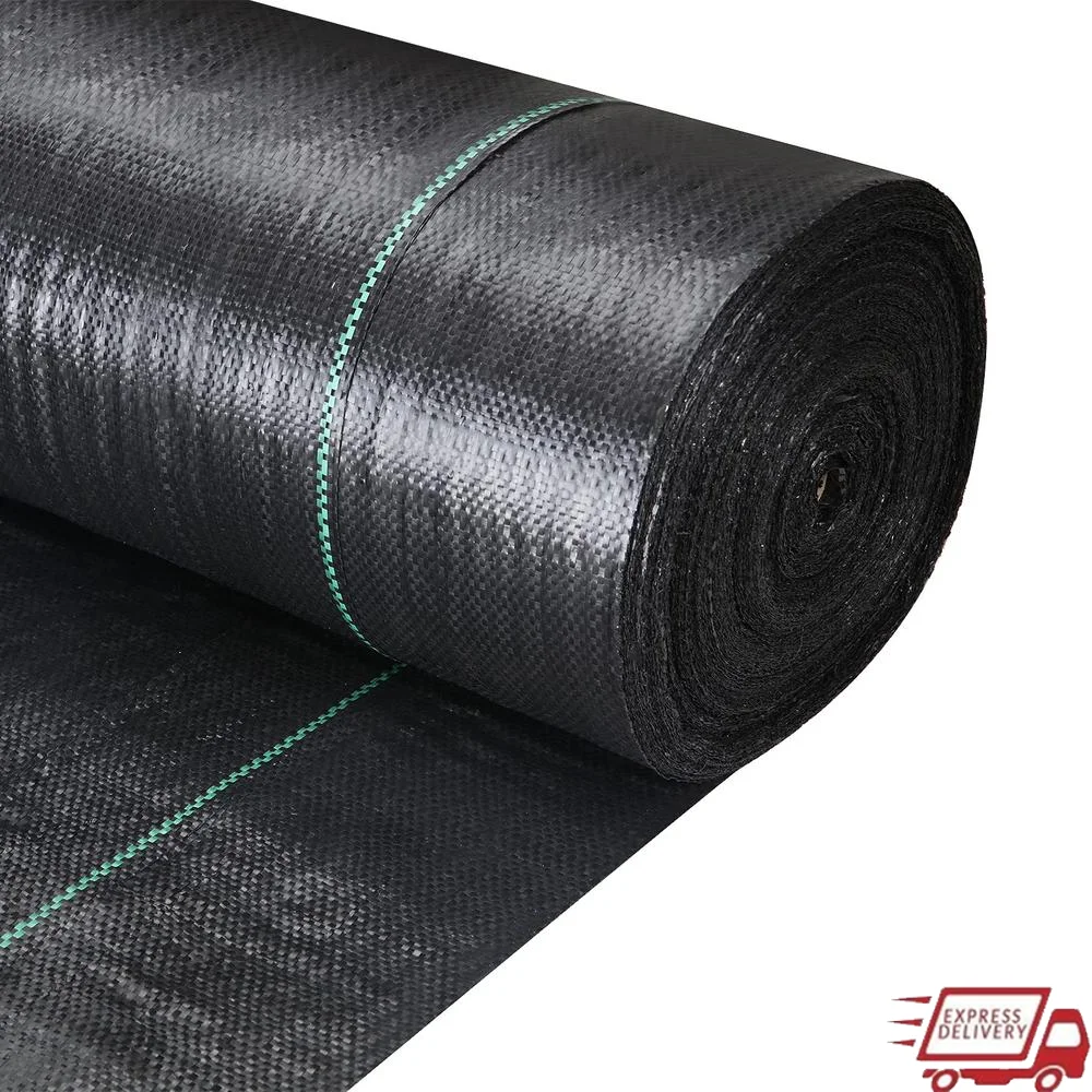 Tessuto per vialetto 6x300 piedi Paesaggio stradale resistente Controllo commerciale dell'erosione Tessuto geotextile per scarico francese Materiale 2,4 OZ