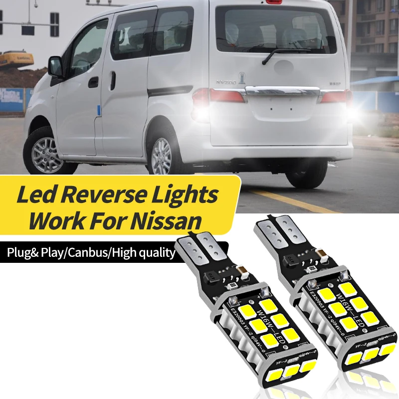 

4/10PCS No Error T16 T15 921 W16W White Lamps LED Car Backup Reverse Lights For Nissan Cube/Juke/Leaf/NV1500/NV2500/NV3500/NV200