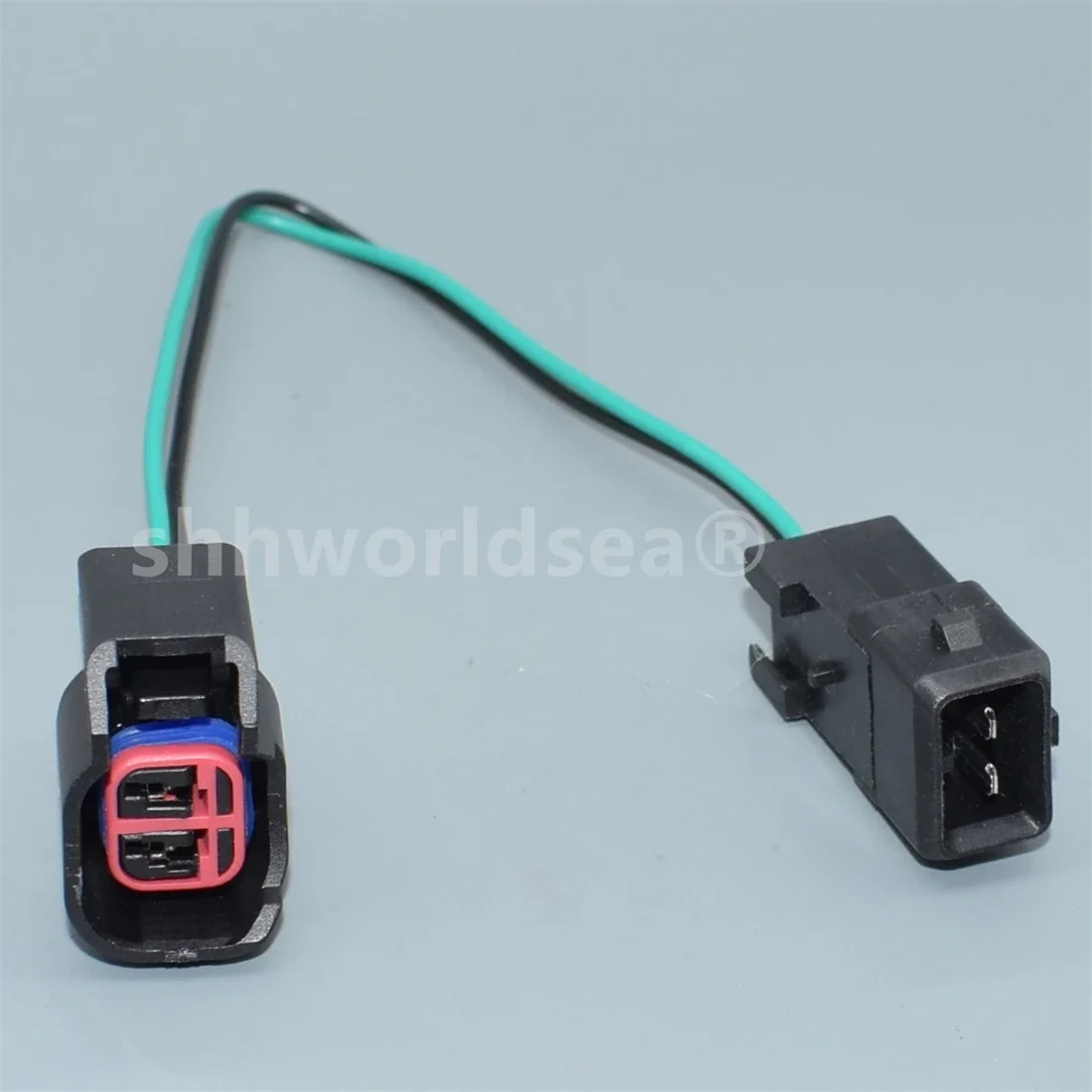 shhworldsea 2 pin 1.5mm female EV6/EV14 Car Fuel Injector Connector Female For Dodge LS2 LS3 GM 7283-5967-30