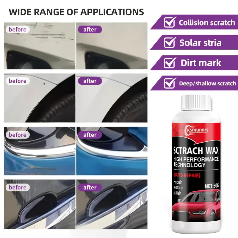 General Motors Scratch Repair Paste, Suitable for All Car Paint Colors, Removes Scratches, Stains, and Water Marks, Restoring Th