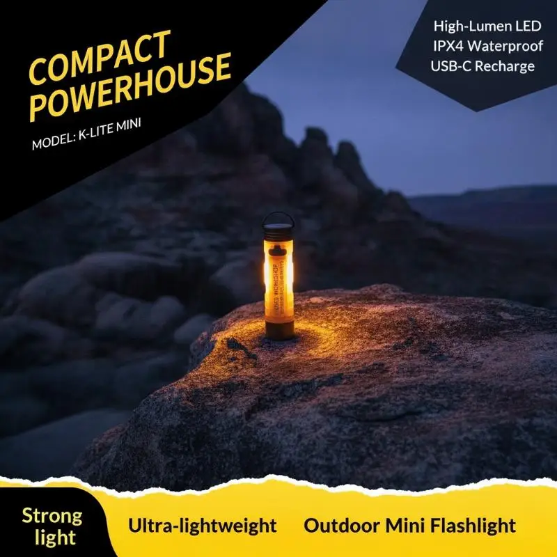 Pocket Mini Flashlight 2nd Version, Strong Light Long Endurance Key Clip Light, Portable Cap Clip Magnetic Hook Rechargeable LED