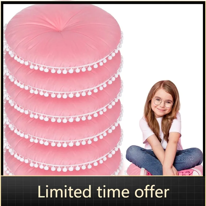 15 Inch Round Floor Pillow for Adults, Kindergarten, Daycare, Picnic, Primary School Soft Cushioned Mat