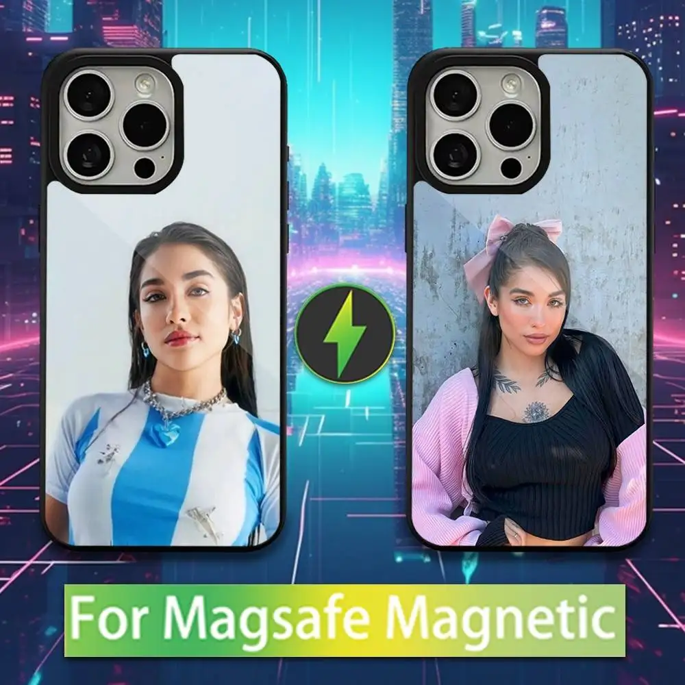 

M-Maria B-Becerra Singer For iPhone 16,14,13,15,11,12,17,Plus,Mini, Pro,For Magsafe,Max,Magnetic Wireless Charging Case